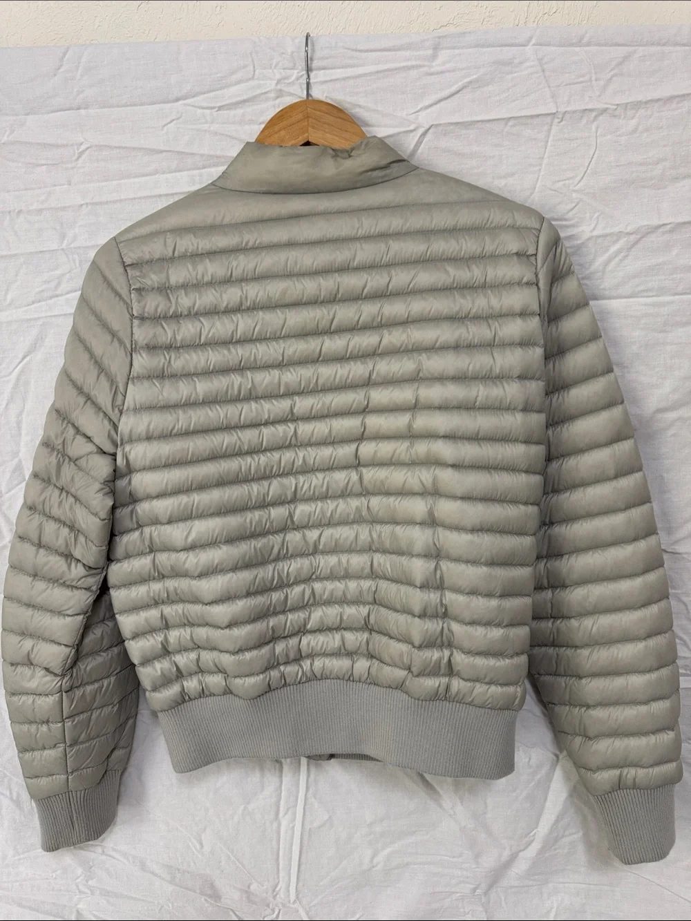 Michael Kors Sage Gray Quilted Packable Puffer Jacket